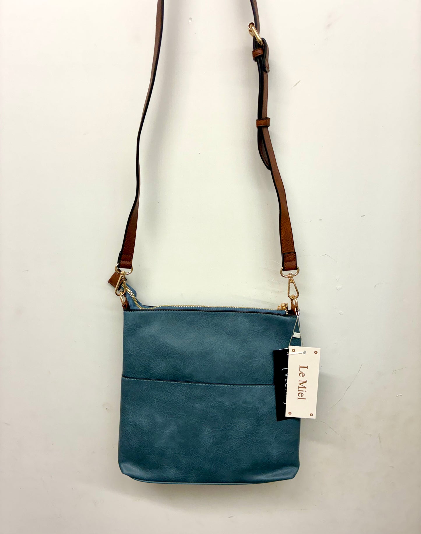 Elina Front Zip Crossbody Bag