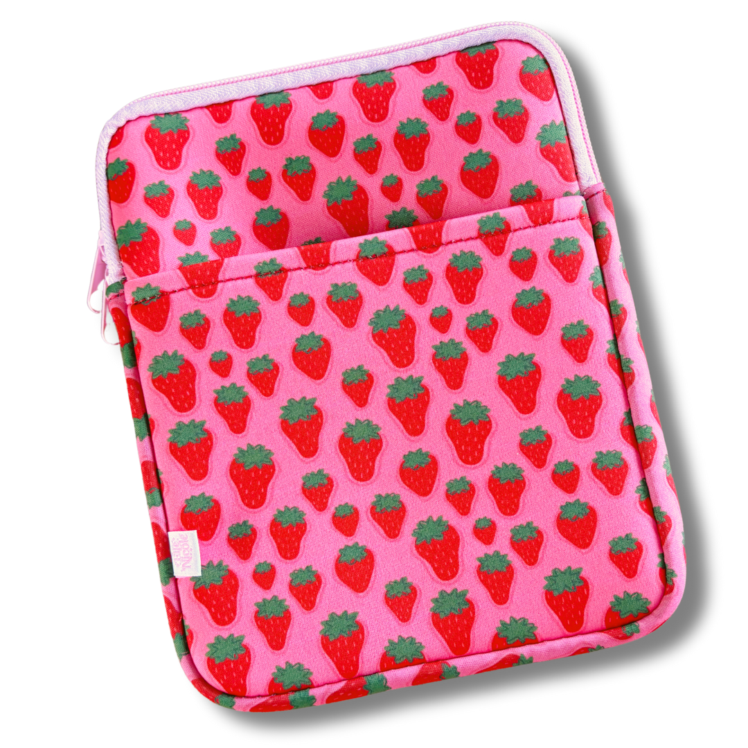 E-reader / Tablet Sleeve / Book Sleeve - Strawberry Field
