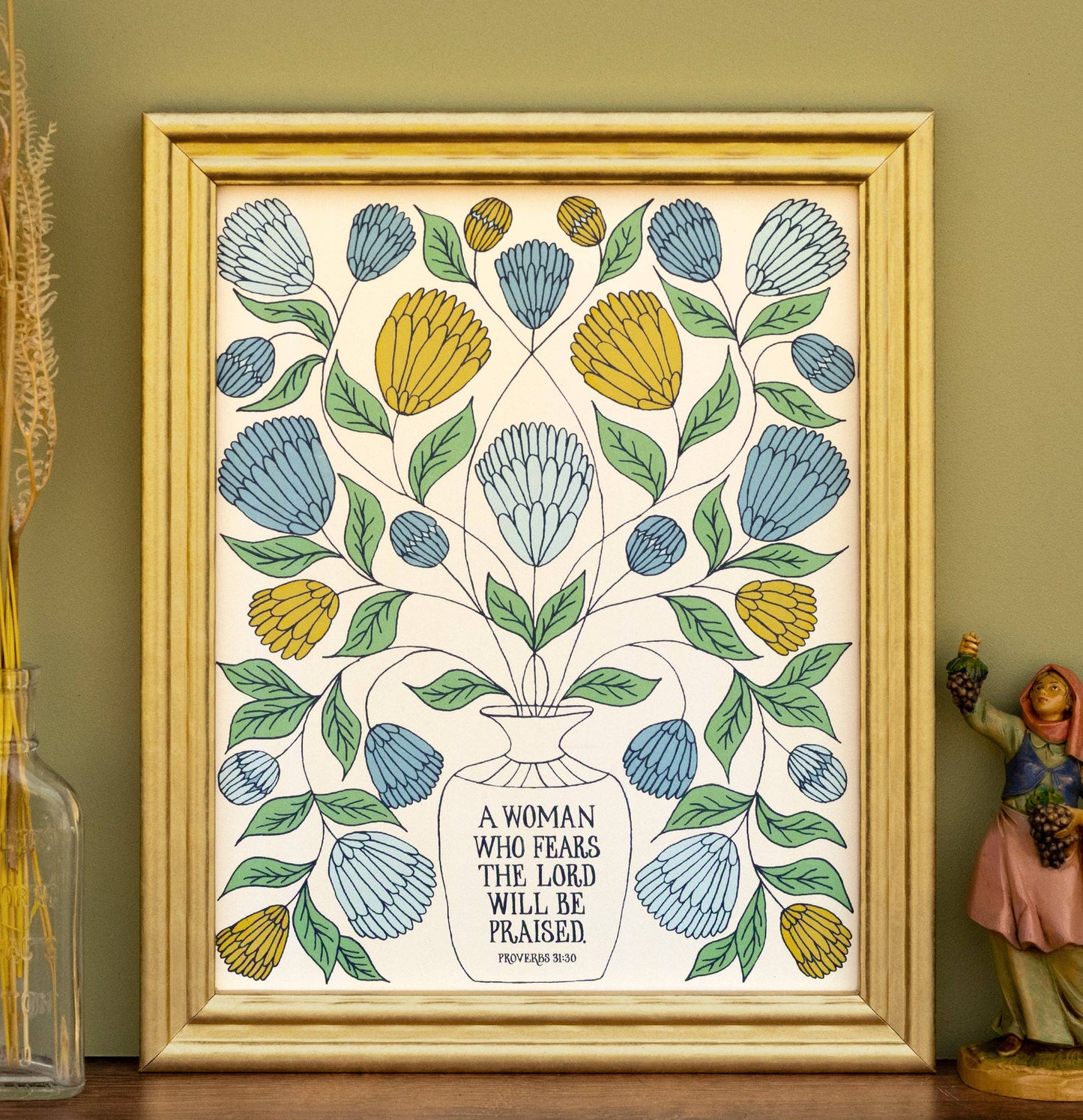 A Woman Who Fears Art Print