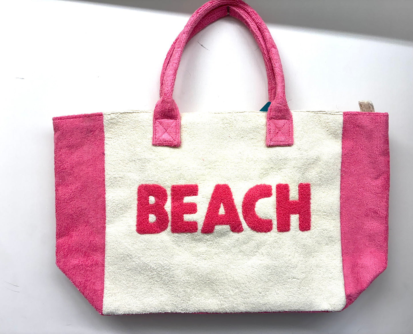 Soft Chenille “BEACH” Tote Bag