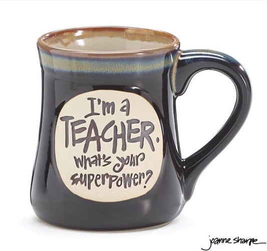 Teacher Superpowers Porcelain Mug