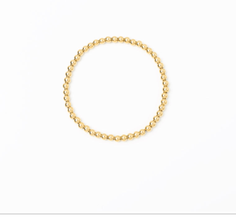 Meralora Beaded Stretch Bracelet 4mm