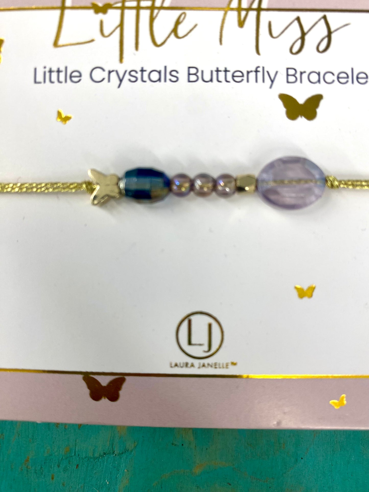 Little Miss Little Crystals Butterfly or Star Bracelet / Laura Janelle