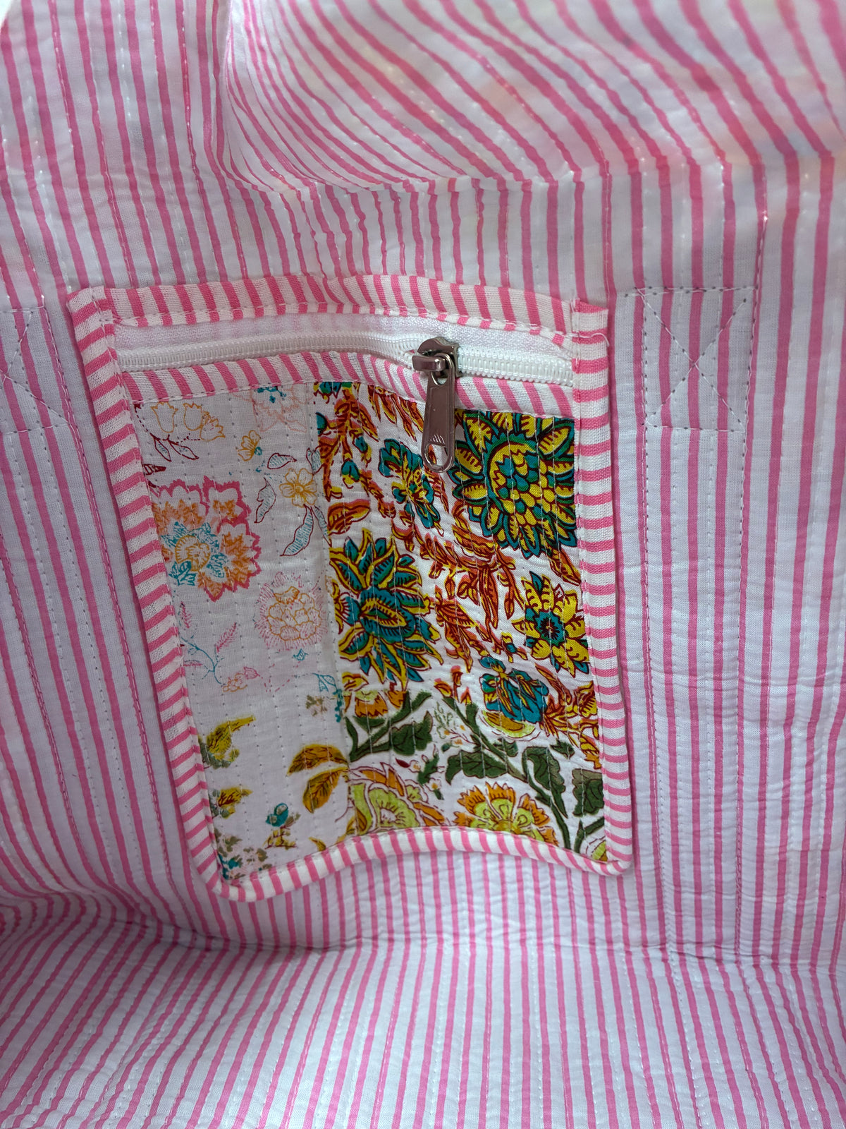 Florence Floral Patchwork Quilted Duffel Bag