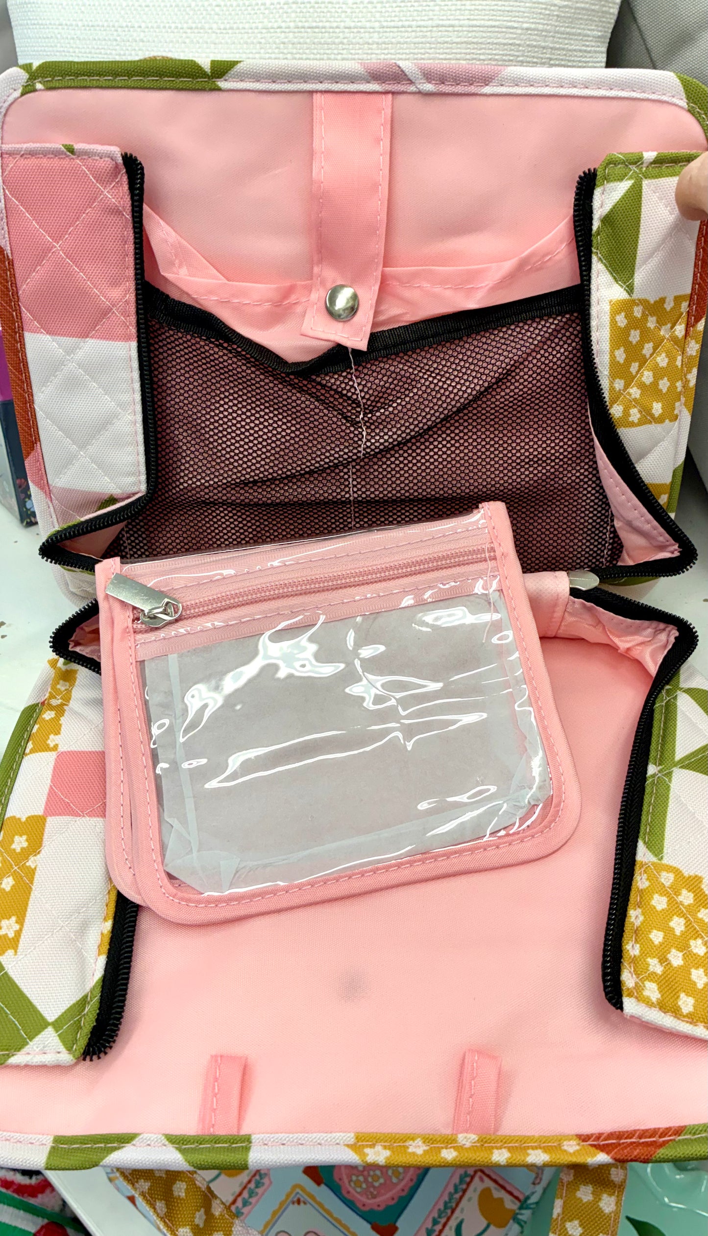 Happy Little Patches Quilted Bible Bag