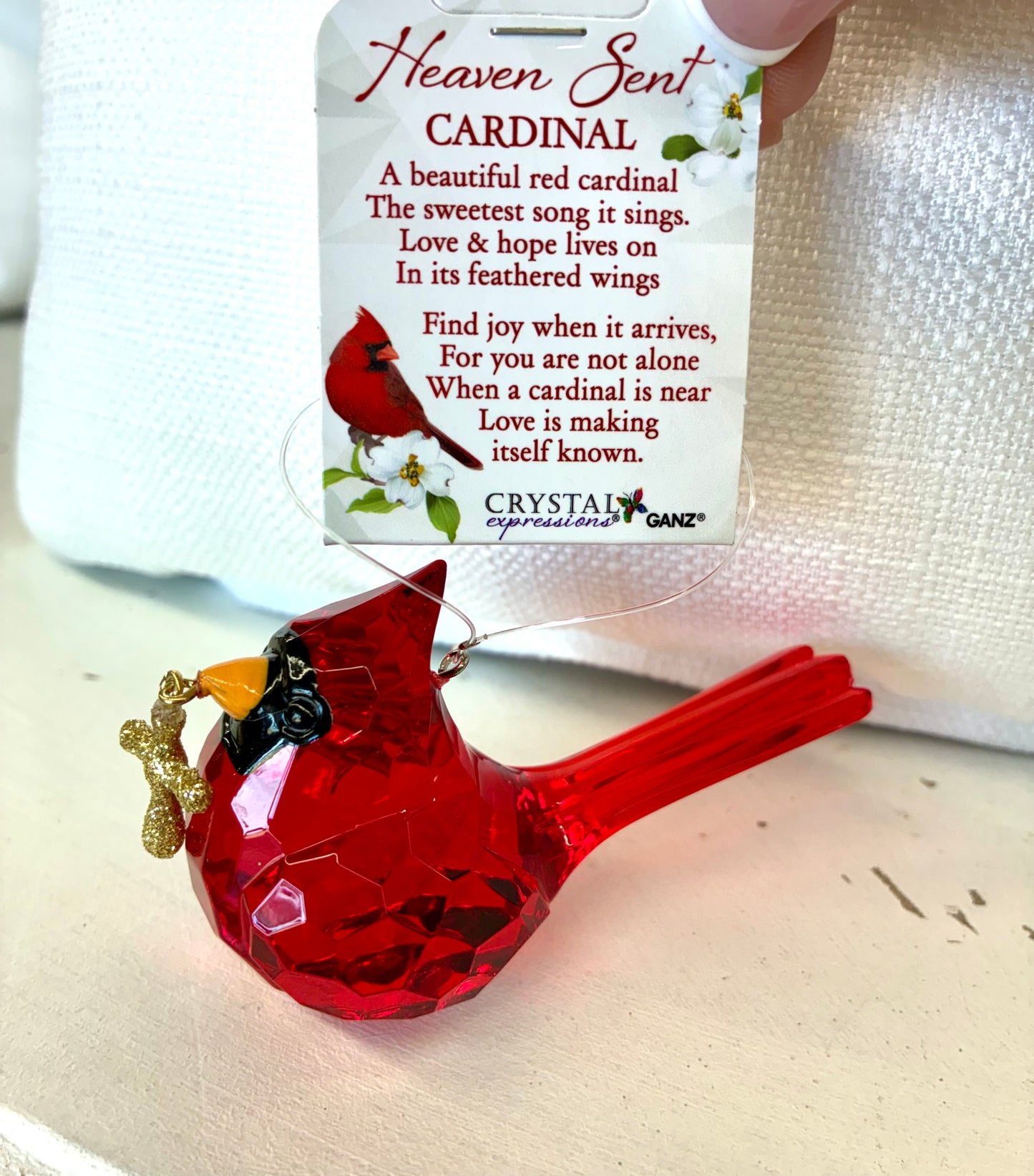 Heaven Sent Cardinal Figurine/Ornament