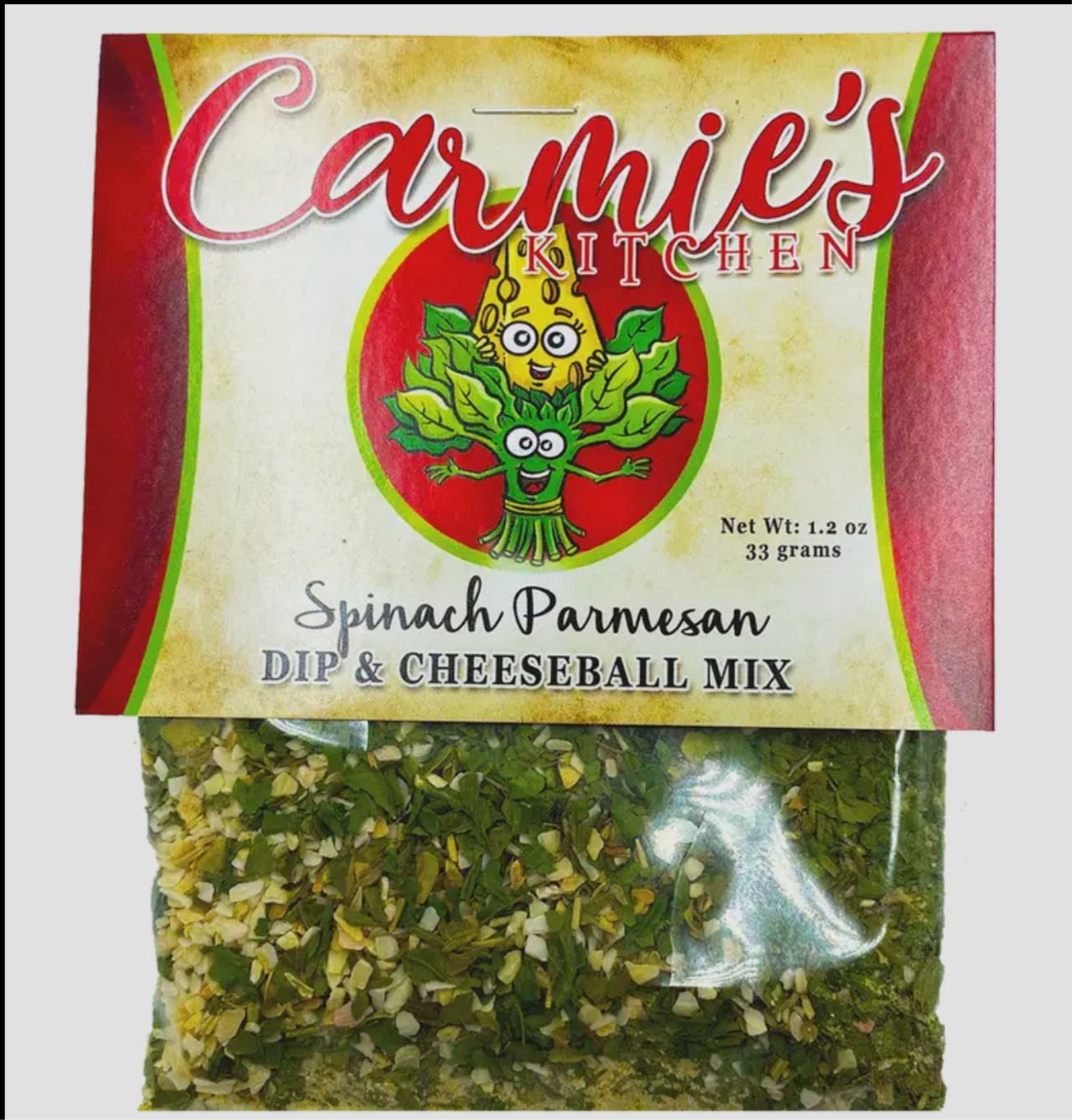 Carmie’s Kitchen Spinach Parmesan Dip & Cheeseball Mix