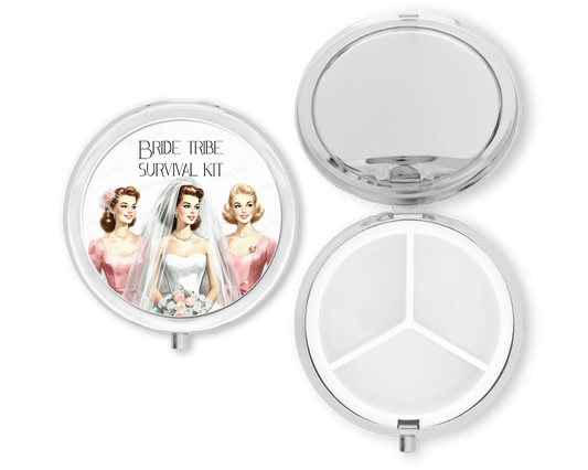 Purse Pill Box Organizer, Bride Tribe Survival Kit