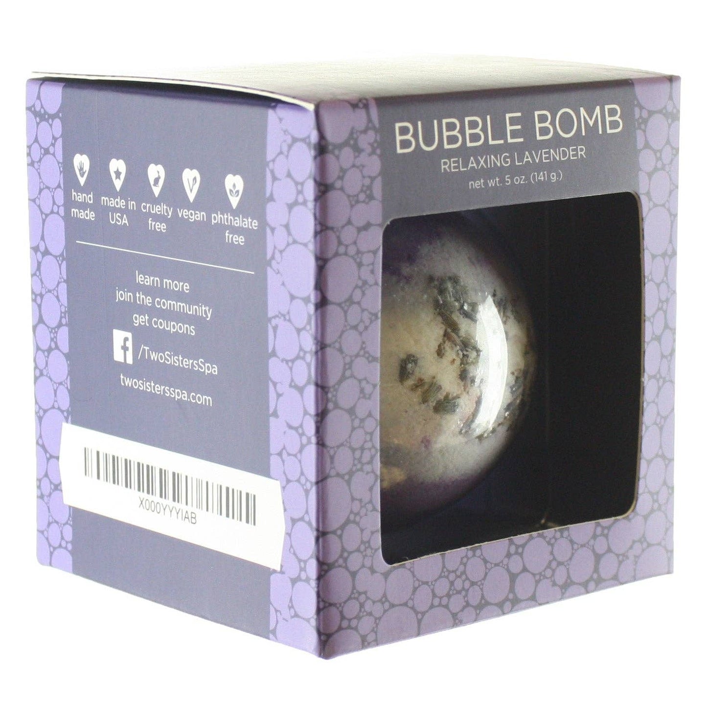 Relaxing Lavender Bubble Bath Bomb - 1 Pack