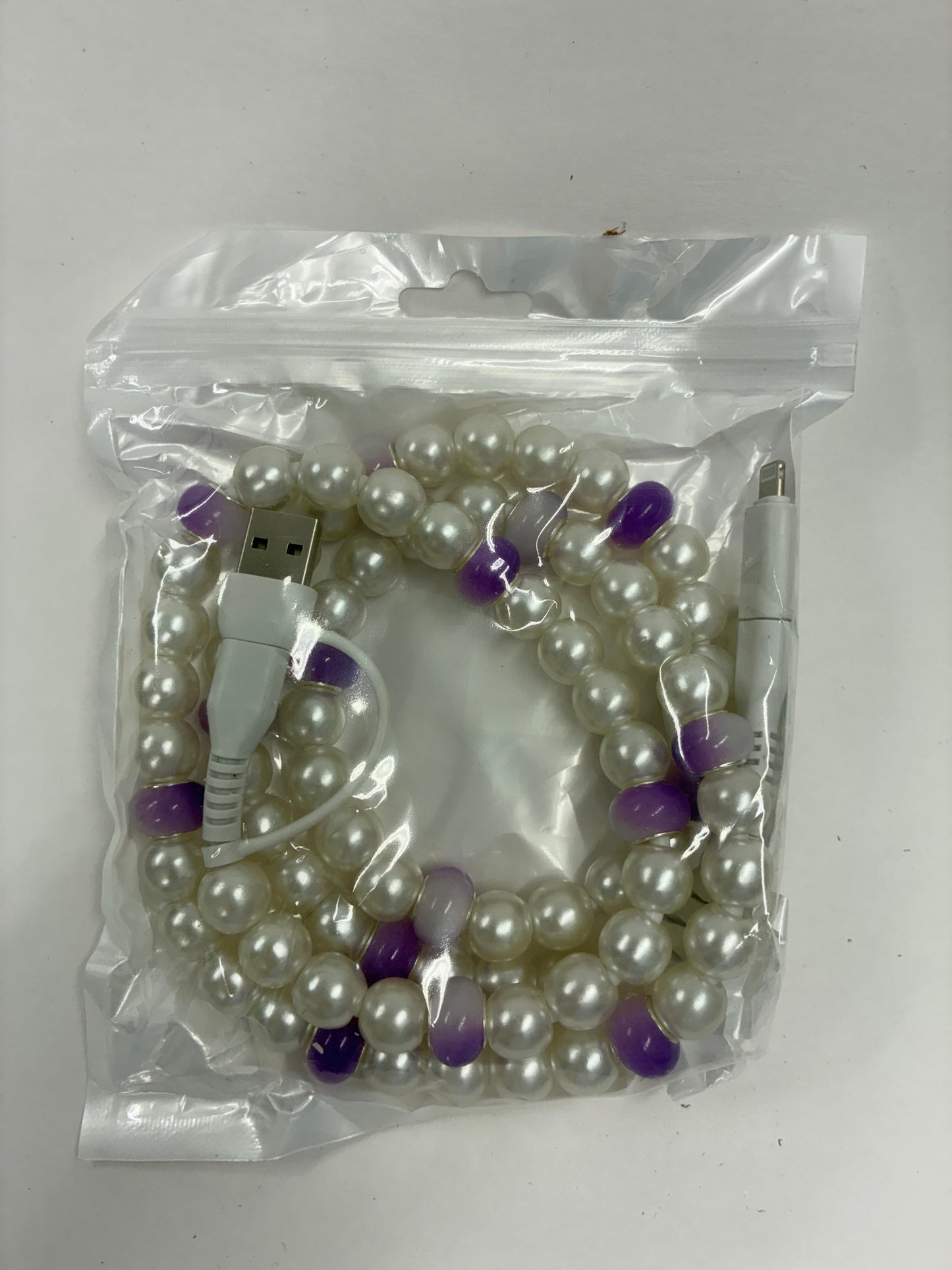 Purple & Pearl 4-in-1 Beaded Charger