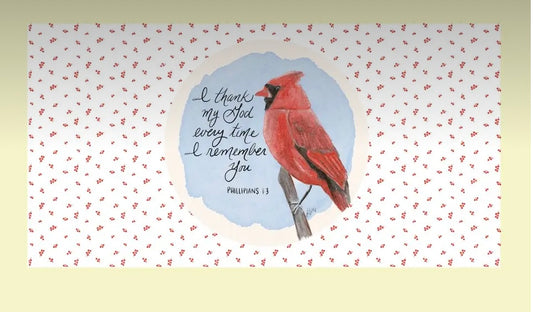 Laura Cardinal Lumbar Pillow Swap Lucky Bird Co.