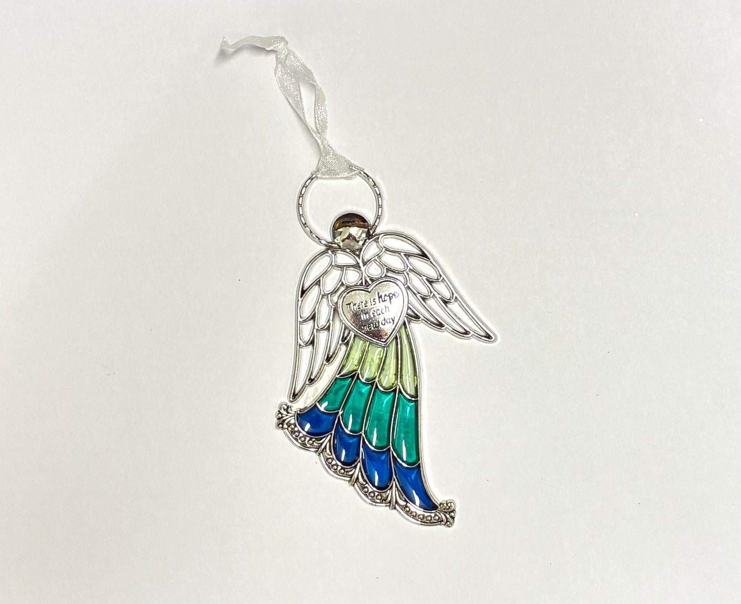 Ganz Stained Glass Miniature Angel Ornaments