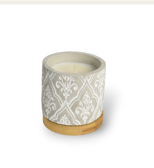 Bourbon Royalty 3oz Damask Stone Candle