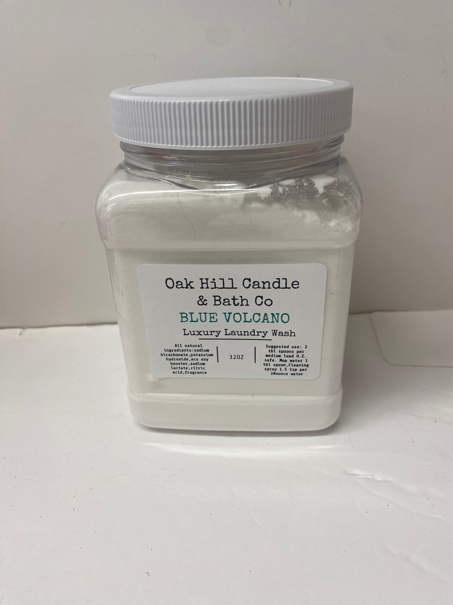Luxury Laundry Wash - Powder  Oak Hill Candle Co. 32oz.