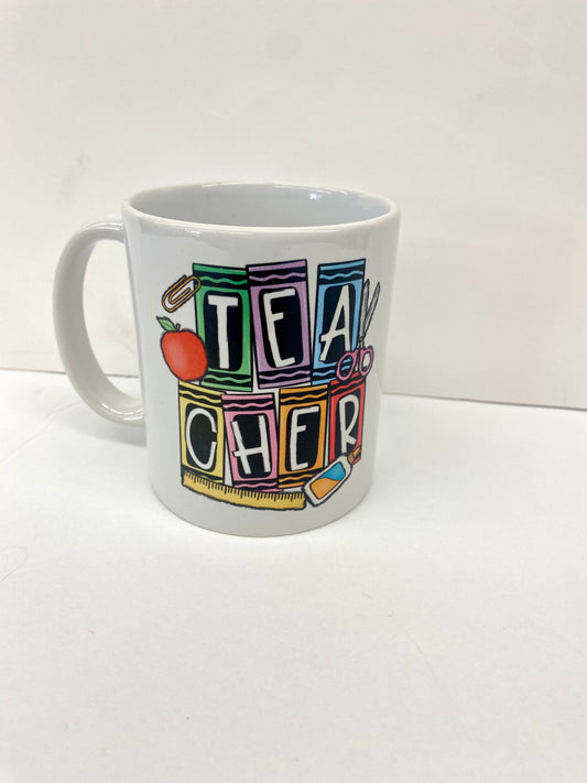 Crayon Colors Teacher Mug 11oz