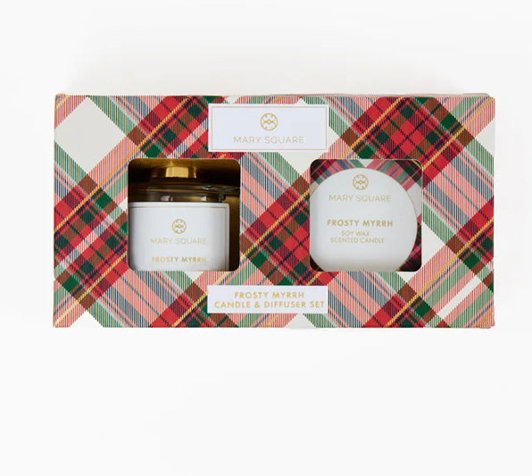 Candle Reed Diffuser Set - Frosty Myrrh - Mary Square