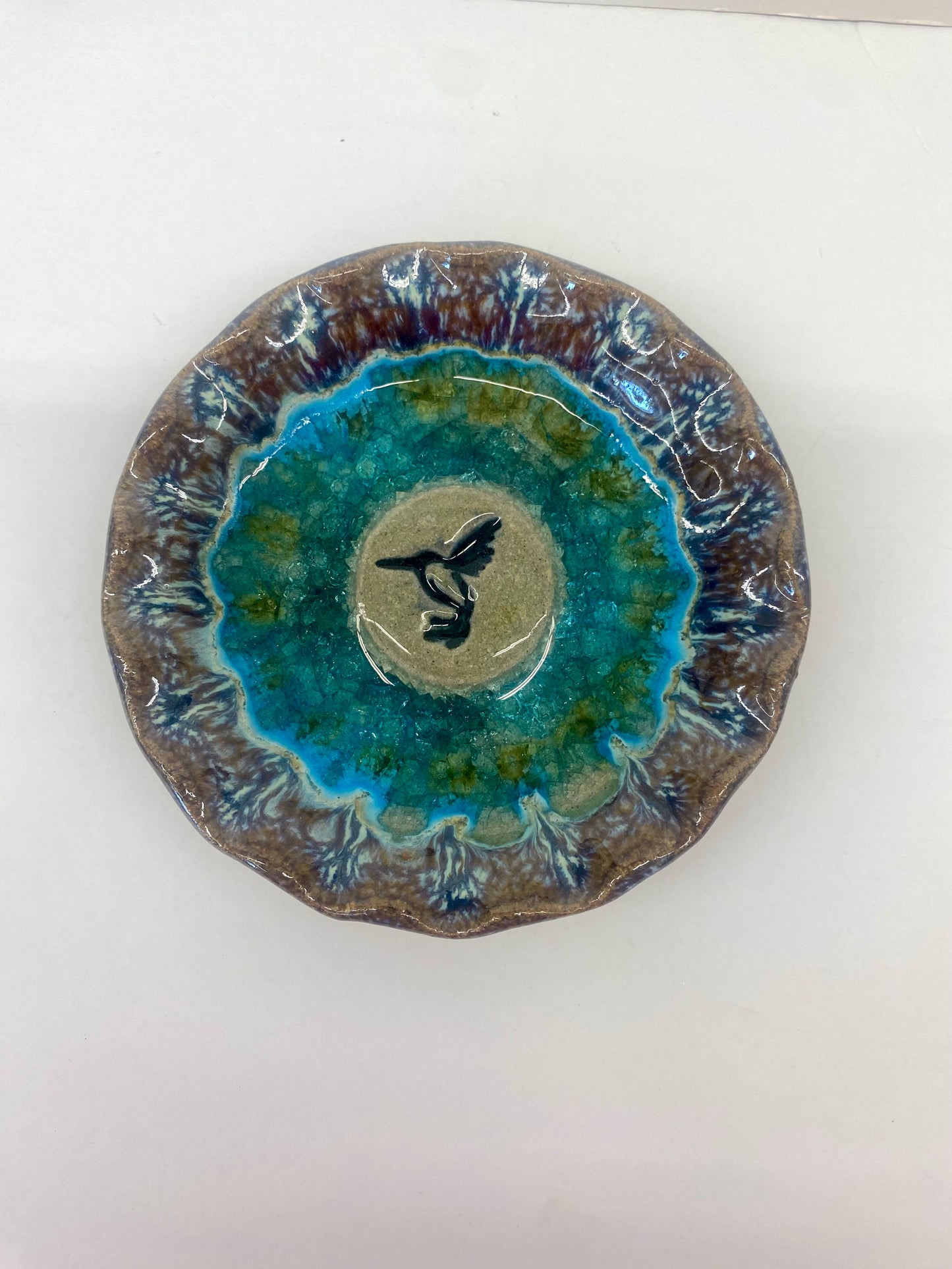 Down To Earth Pottery Hummingbird Dish - Icon Series