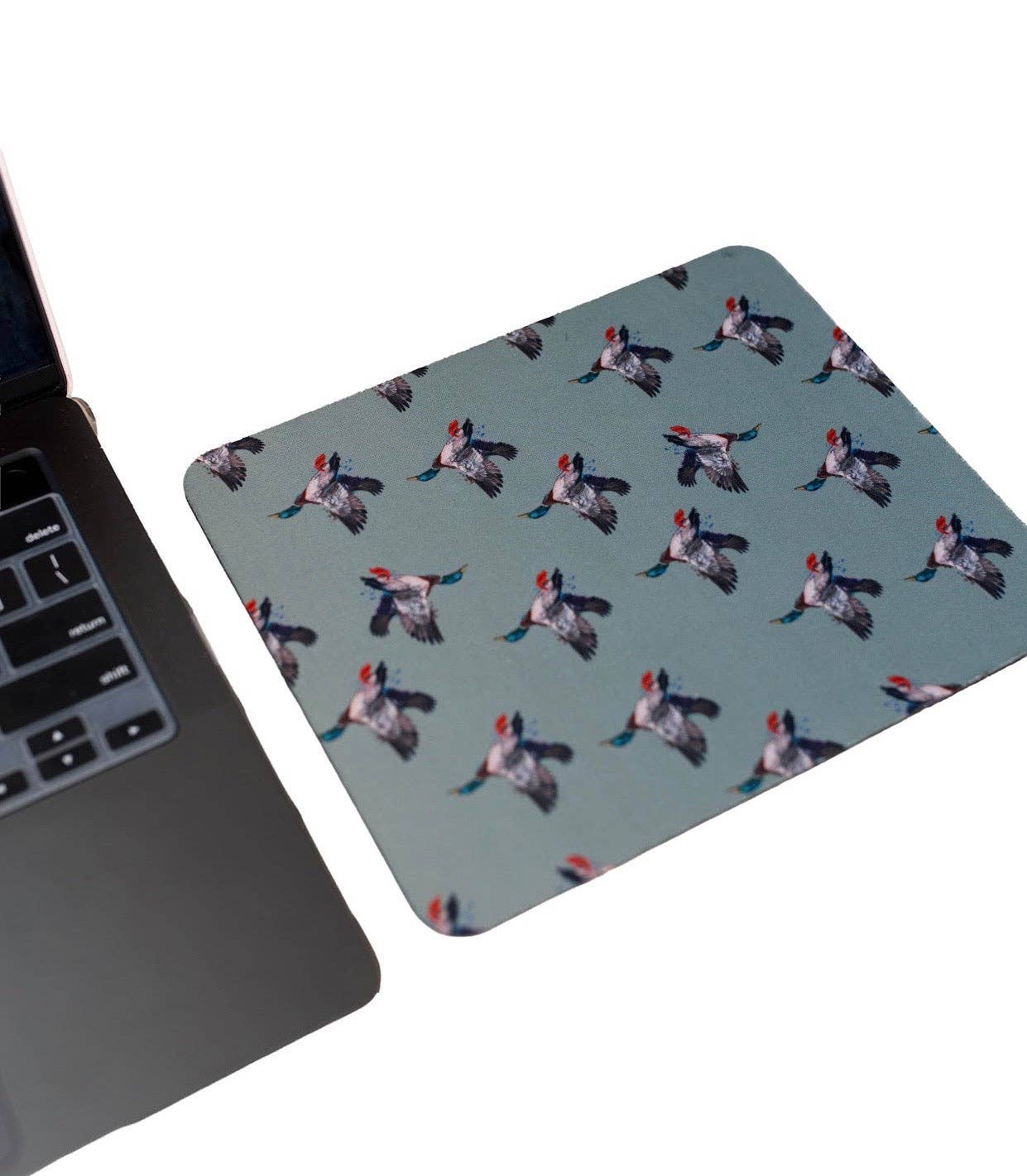 Green Mallard Duck Mouse Pad