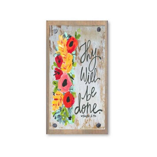 Thy Will be Done Driftwood Happy Block