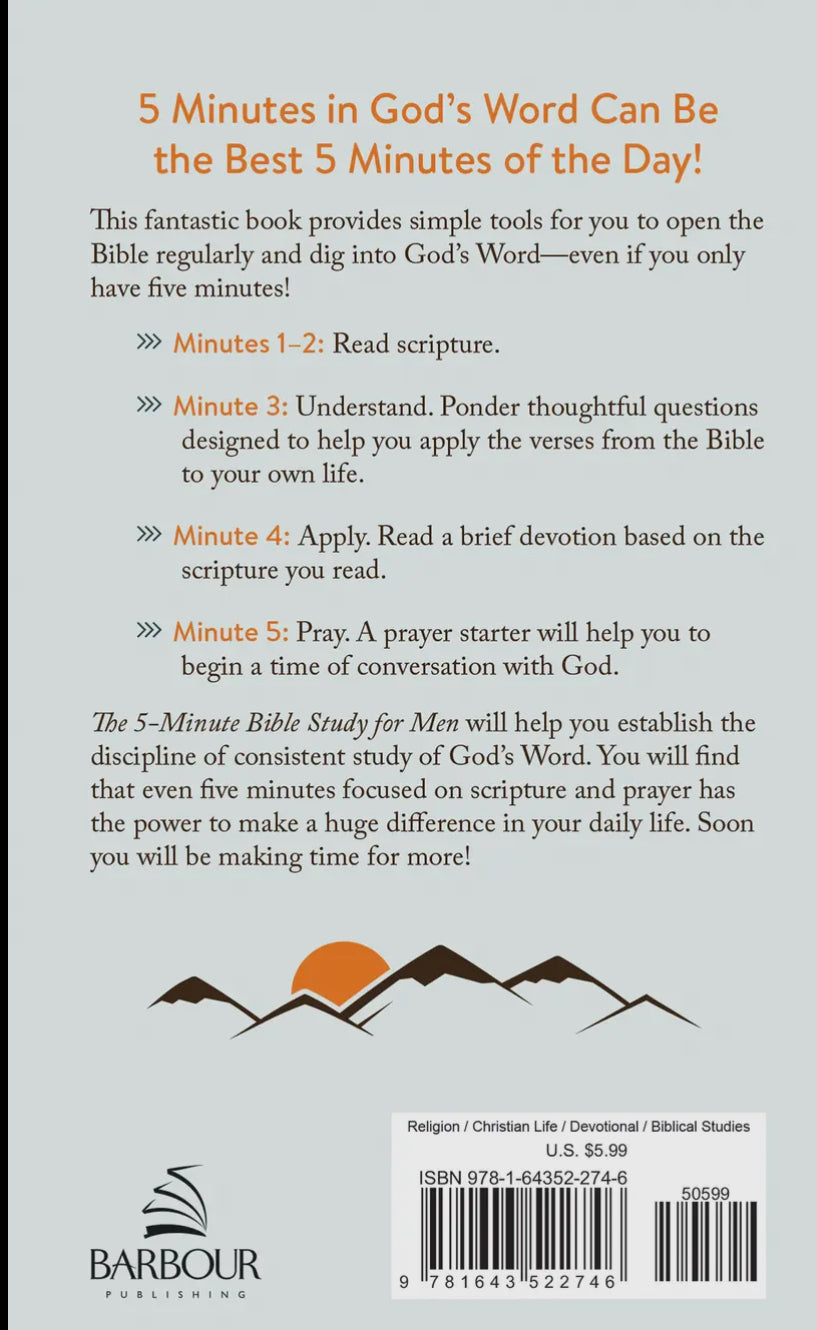 The 5-Minute Bible Study for Men