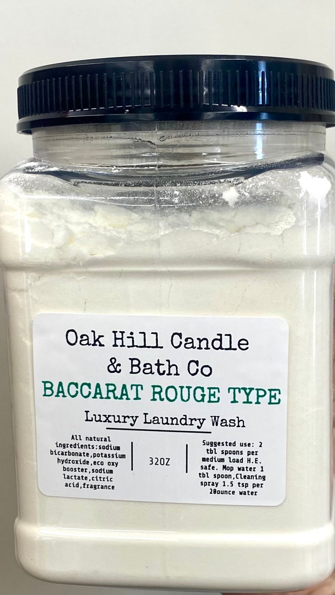 Luxury Laundry Wash - Powder  Oak Hill Candle Co.