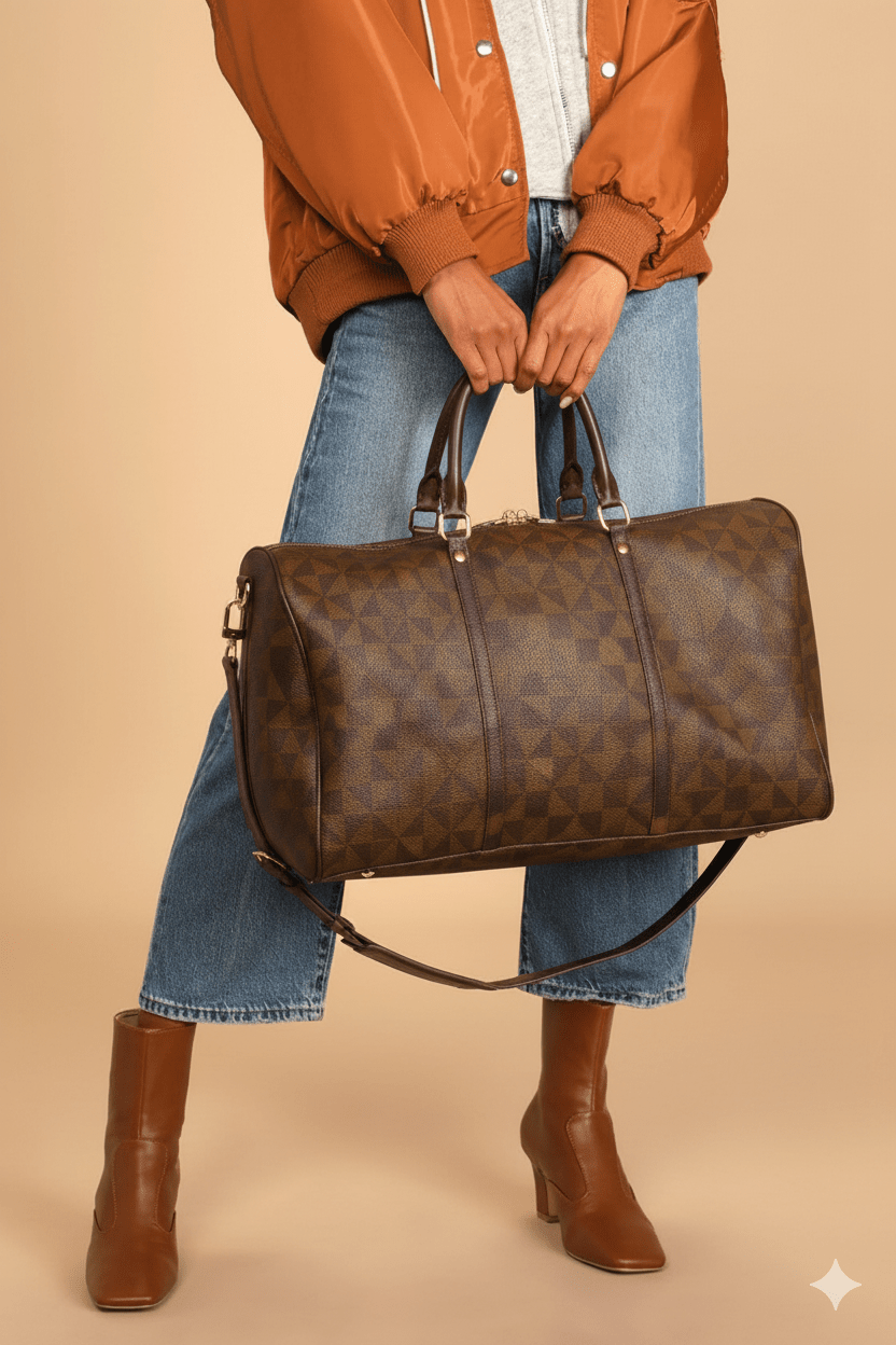 Charlotte Duffel Bag: Coffee Triangle