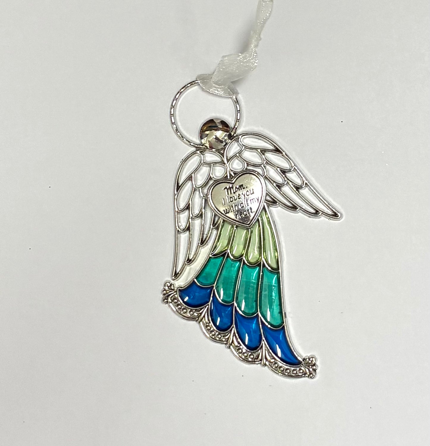 Ganz Stained Glass Miniature Angel Ornaments