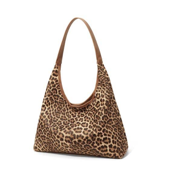 Gina Hobo Shoulder Bag: Leopard