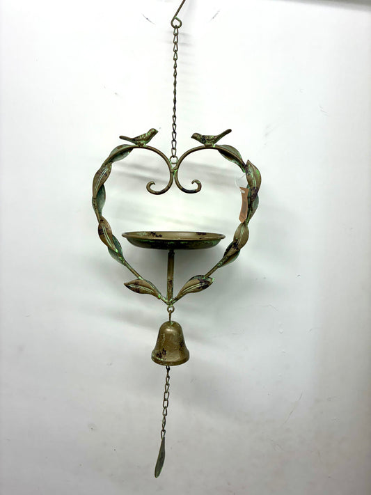 Heart Windchime Birdfeeder