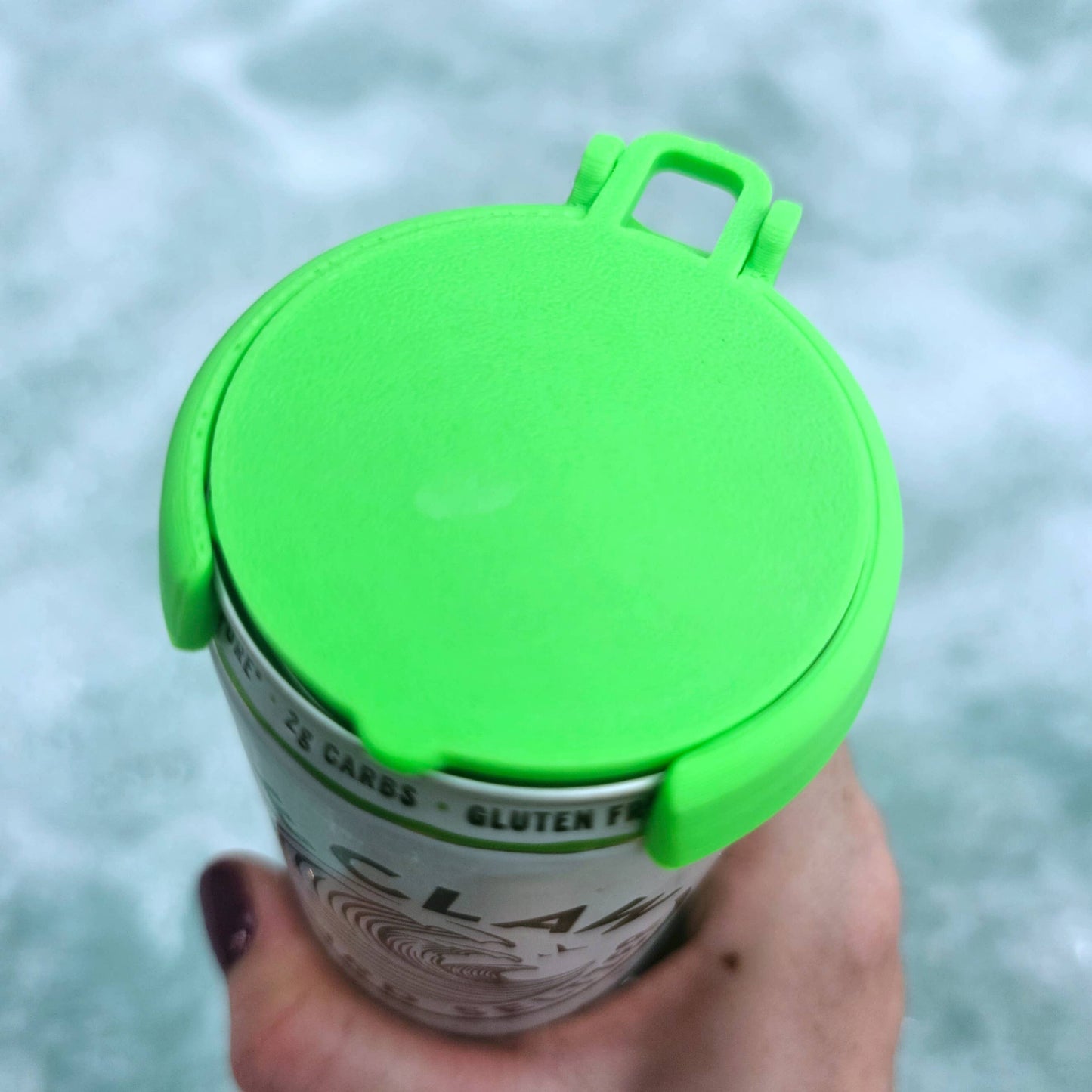 12 oz Can Lids, Can Topper, Cover: Purple