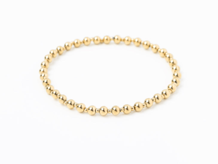 Meralora Beaded Stretch Bracelet 4 & 2mm