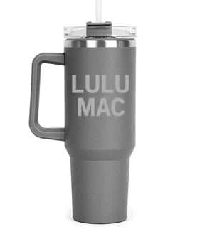 Lulu Mac Morgan 40oz Tumbler Gray