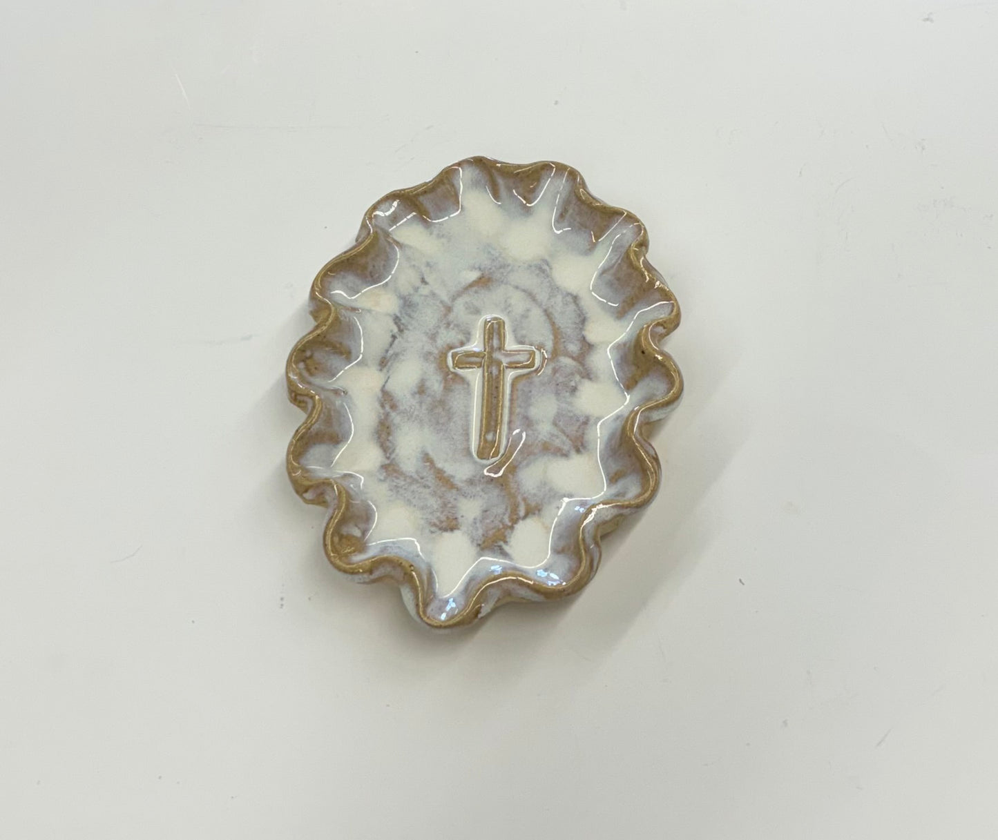 Cross Tray Tab Boren Pottery (Large)