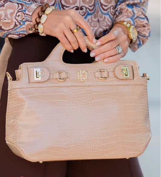 Savannah Handbag Latte EC - Caroline Hill