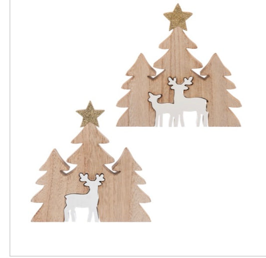 Wood Deer Cutout