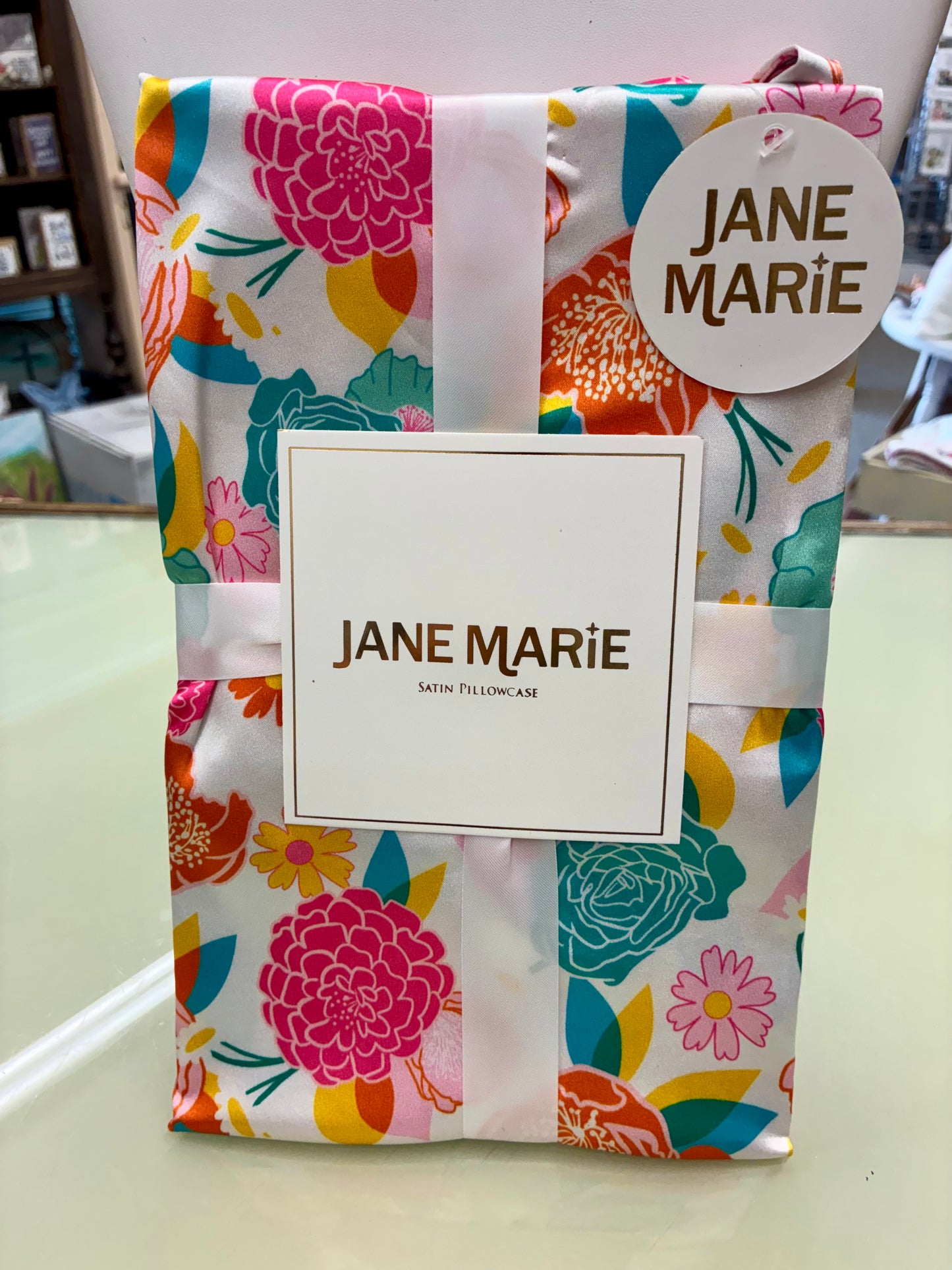 In Full Bloom Satin Pillow Case - Jane Marie