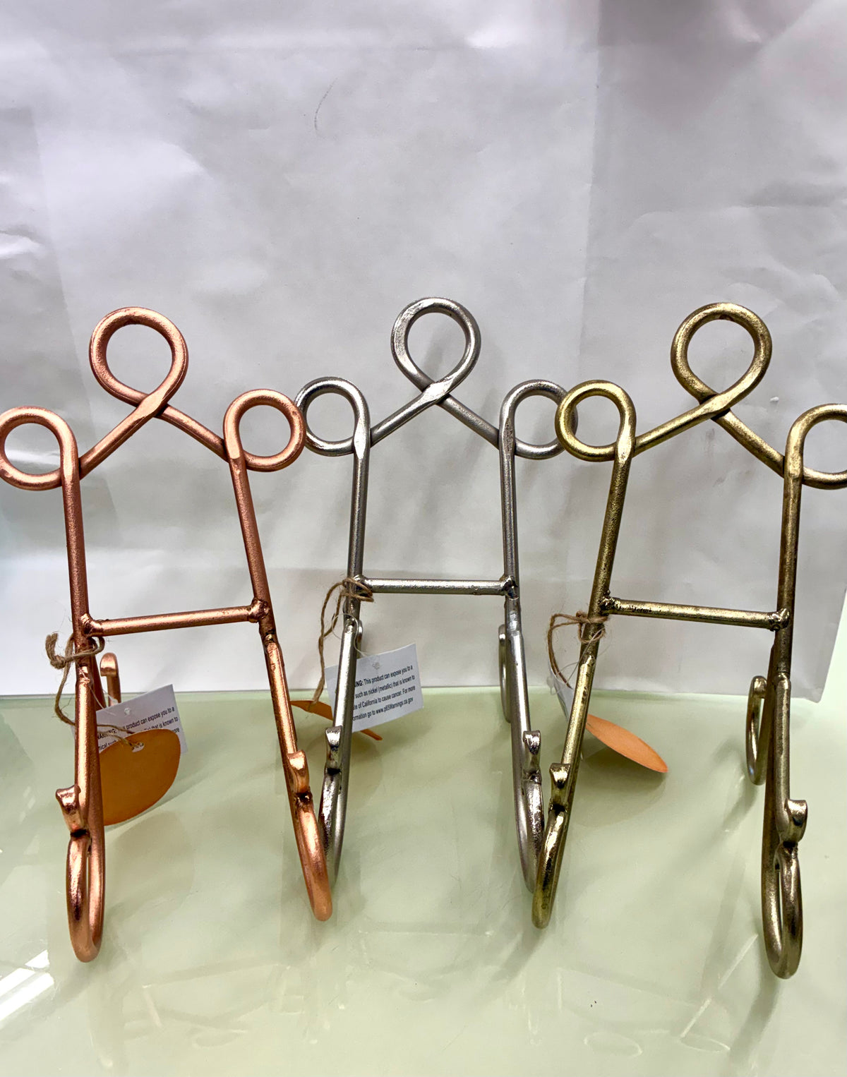 Metal Easels- Bronze, Silver or Gold