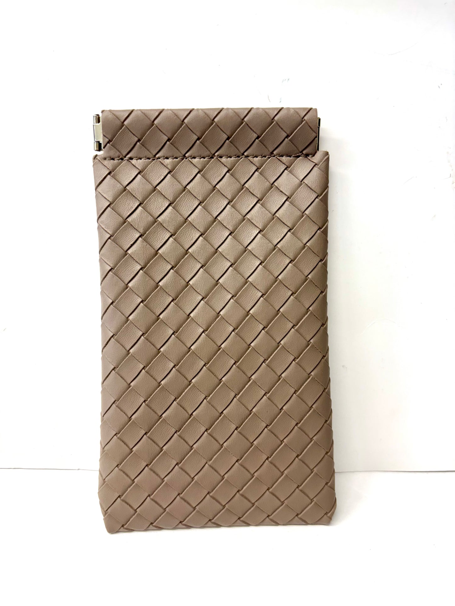 Faux Leather Weave Sunglasses Case Pouch/Phone Case Pouch