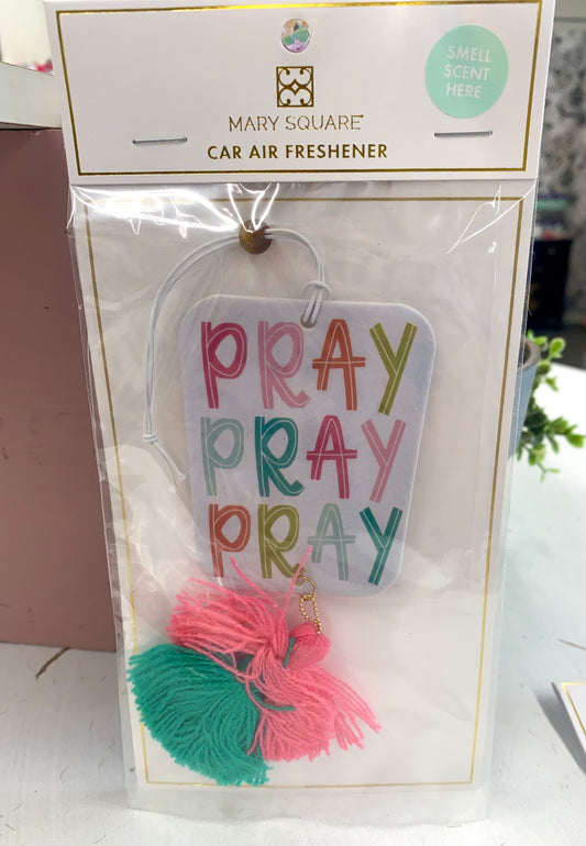 Mary Square “Pray Pray Pray” Car Air Freshner