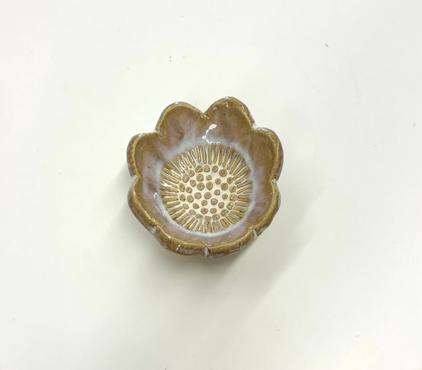 Scalloped Blossom Trinket Bowl Tab Boren Pottery