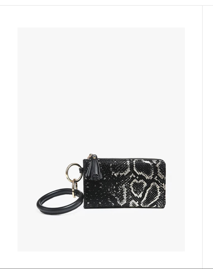 Liv Snake Bangle Wristlet/Wallet - Jen & Co.