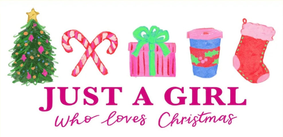 Just a Girl Who Loves Christmas Lumbar Pillow Swap - Luckybird