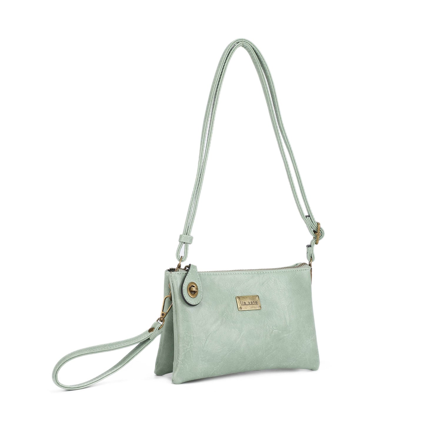 Ella 3311 cross-body and wristlet: Denim / Cross body - Liz Soto