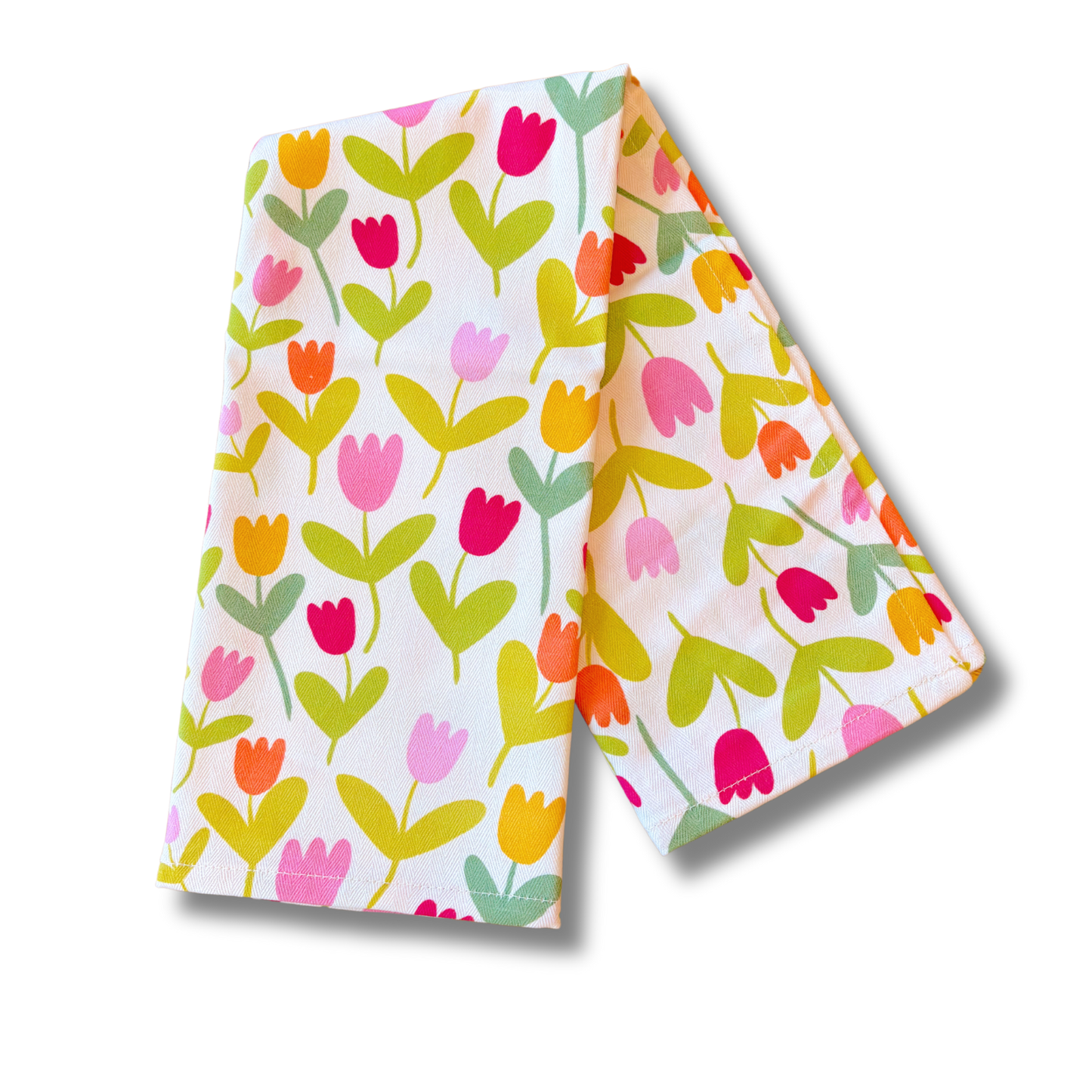 Cotton Tea Towel - Tulips *new and improved*