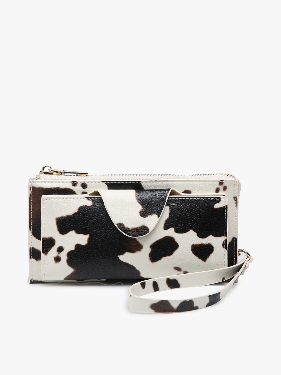 Kyla RFID Wallet w/ Snap Closure: Coffee
