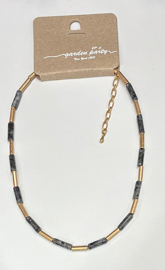 Tube or Bar Link Necklace