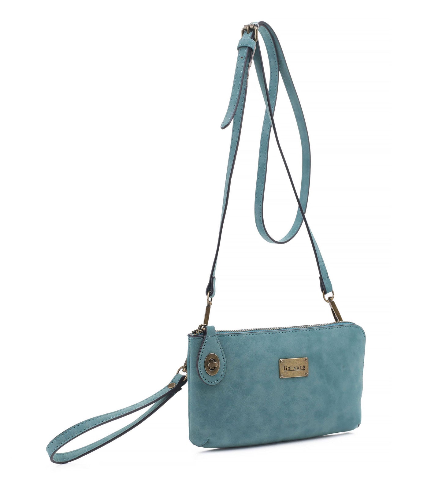 Tina 3307 cross-body, wallet, cell phone and wristlet: Grey / Cross body