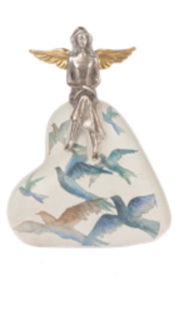 Life's Notes Angel on Heart Figurines