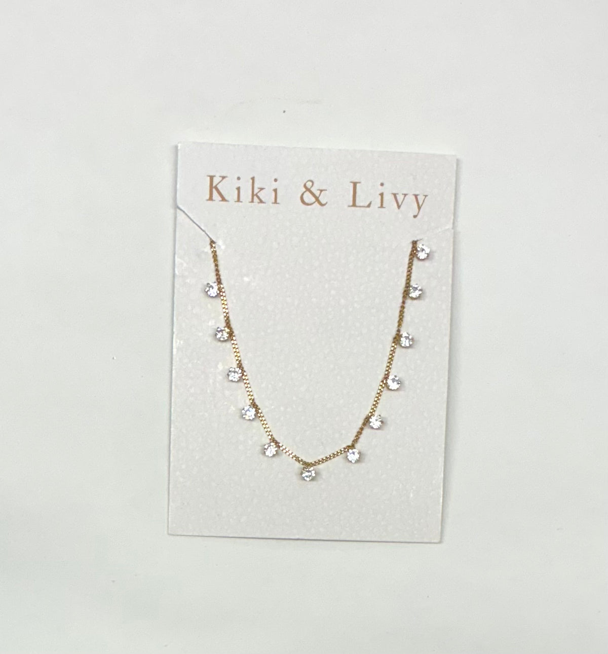 Multiple Stone Gold Necklace