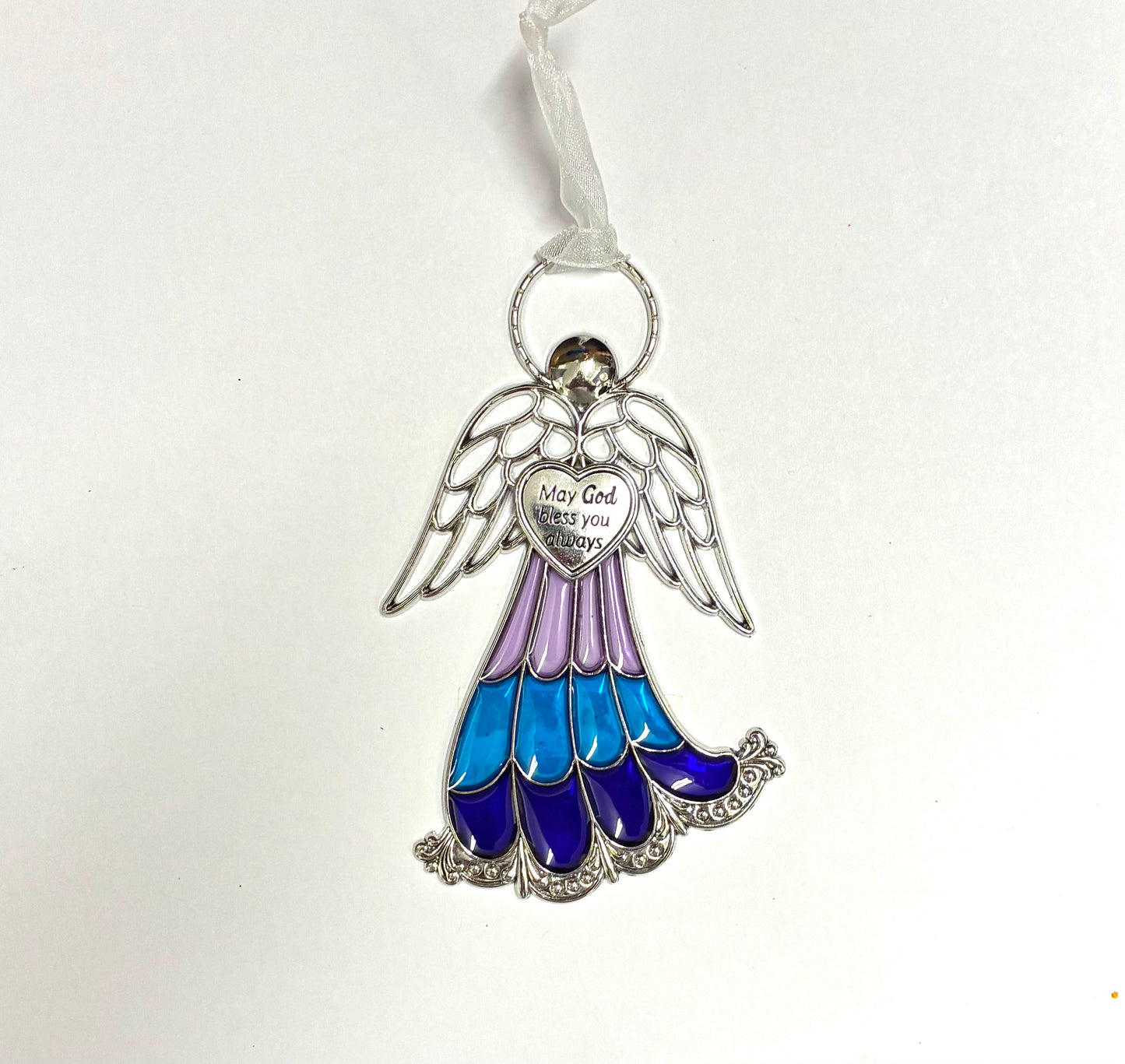 Ganz Stained Glass Miniature Angel Ornaments